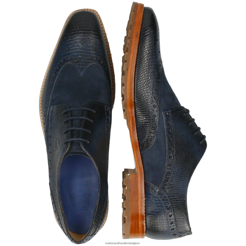 Melvin & Hamilton Derby-schoenen blauw Heren Maarten 15 V488DN421