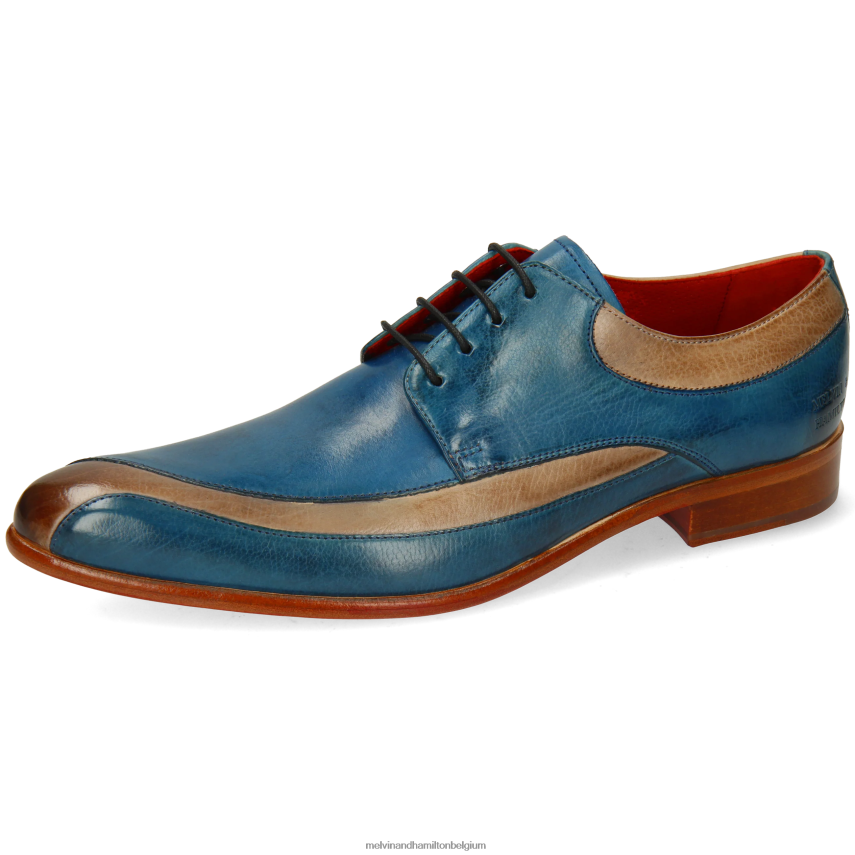 Melvin & Hamilton Derby-schoenen blauw Heren Ton 36 V488DN503