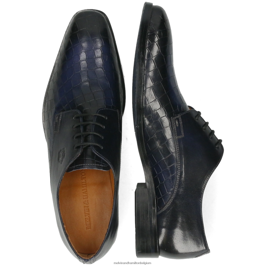 Melvin & Hamilton Derby-schoenen blauw Heren vlieg 1 V488DN537