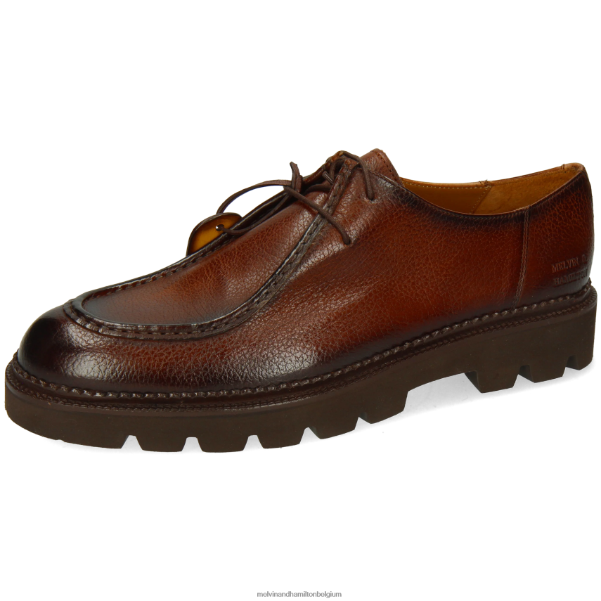 Melvin & Hamilton Derby-schoenen bruin Heren doorboren 10 V488DN416
