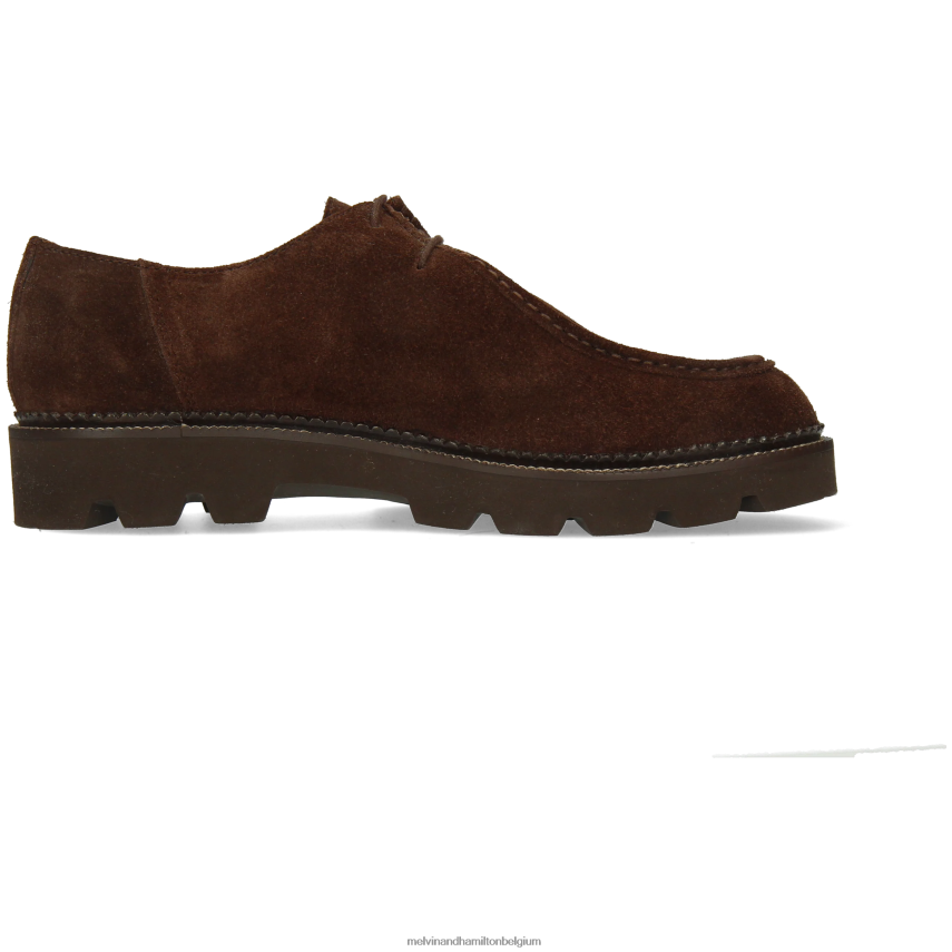 Melvin & Hamilton Derby-schoenen bruin Heren doorboren 10 V488DN435