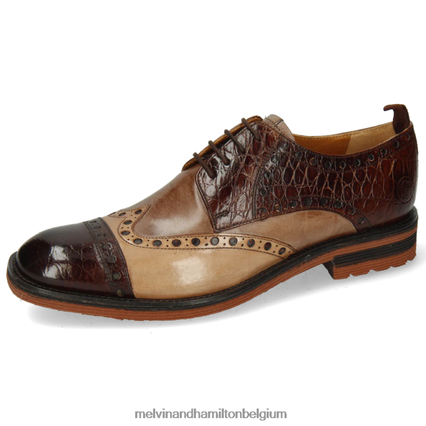 Melvin & Hamilton Derby-schoenen bruin Heren draaikolk 48 V488DN542