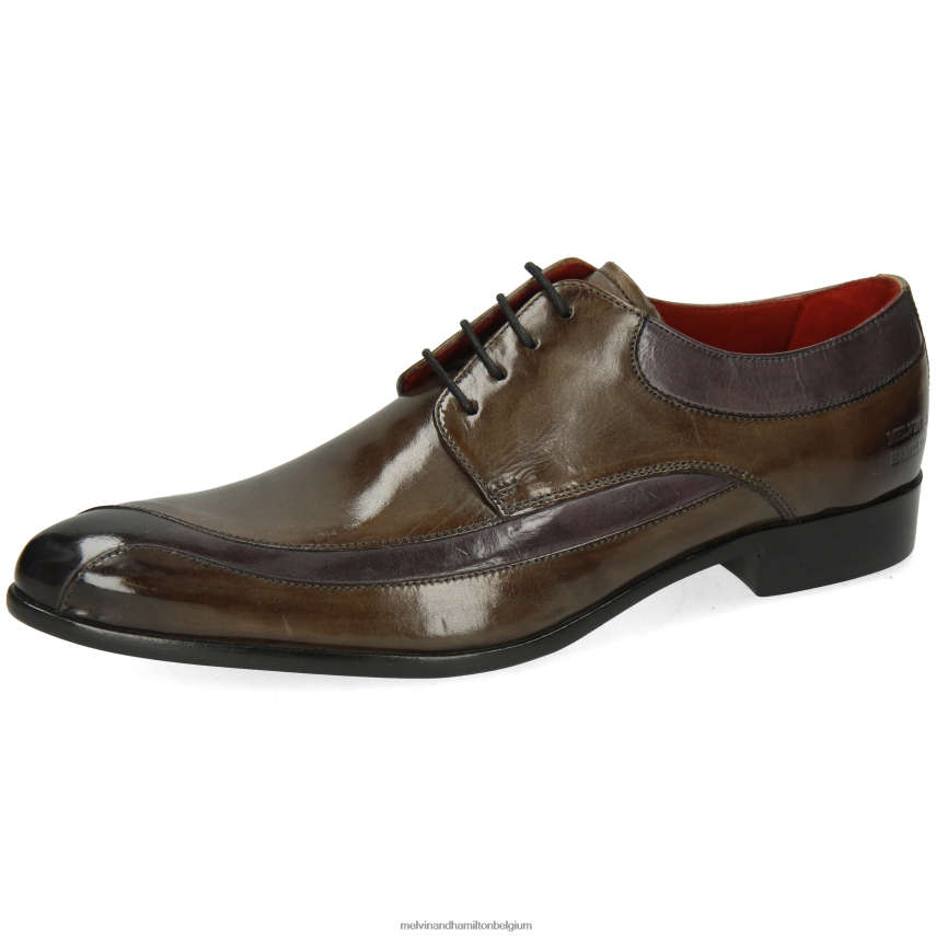 Melvin & Hamilton Derby-schoenen grijs Heren Ton 36 V488DN459