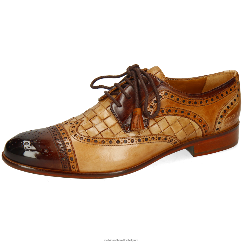 Melvin & Hamilton Derby-schoenen lichtbruin Heren Hendrik 7 V488DN558