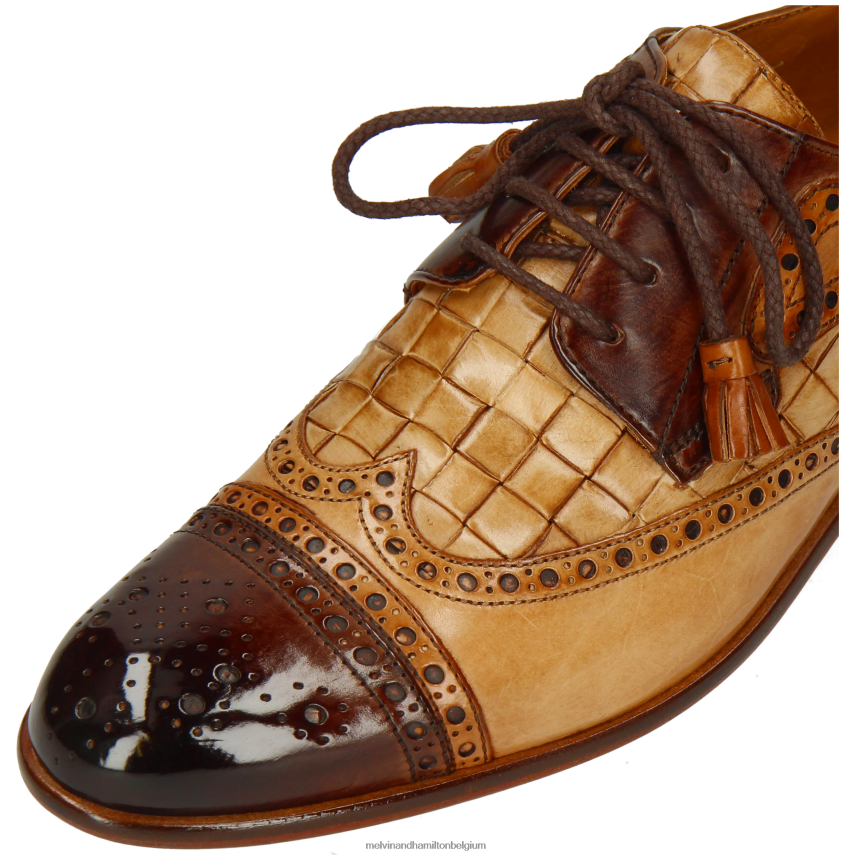 Melvin & Hamilton Derby-schoenen lichtbruin Heren Hendrik 7 V488DN558