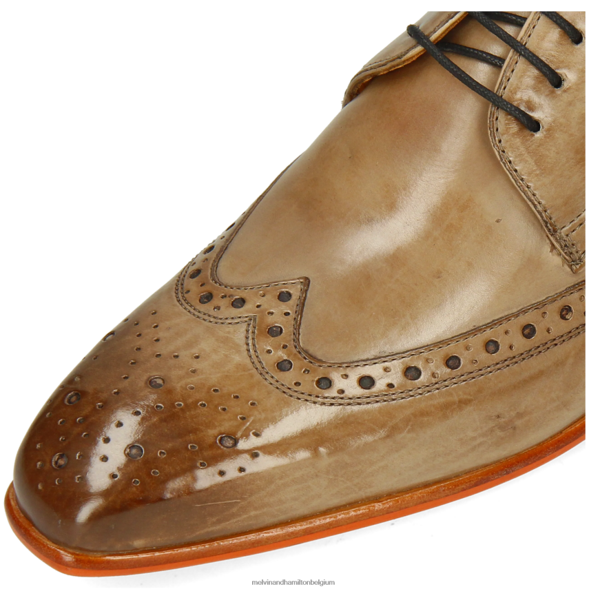 Melvin & Hamilton Derby-schoenen lichtbruin Heren Lewis 3 V488DN466