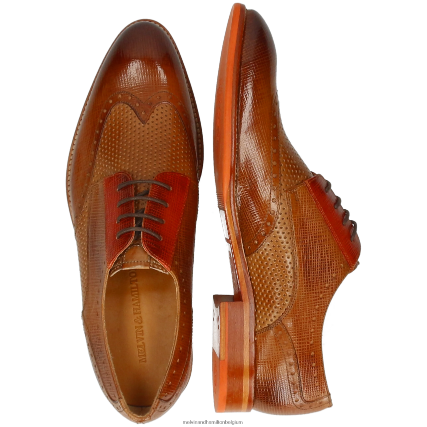 Melvin & Hamilton Derby-schoenen lichtbruin Heren bobby 1 V488DN395