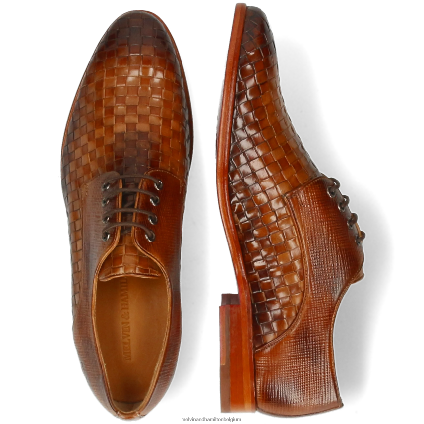 Melvin & Hamilton Derby-schoenen lichtbruin Heren brad 7 V488DN511
