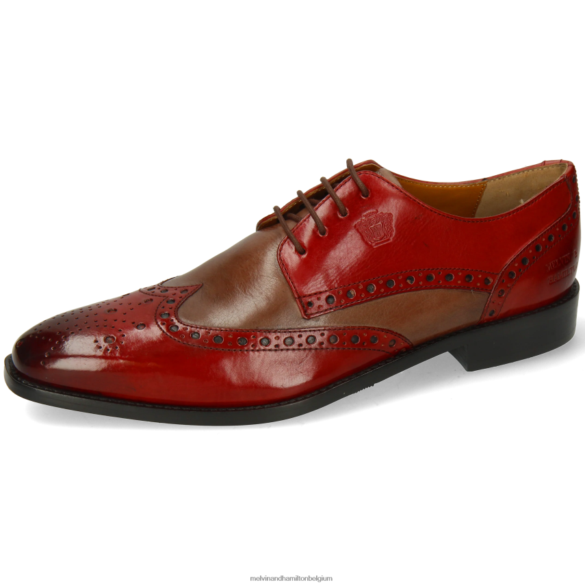 Melvin & Hamilton Derby-schoenen rood Heren Maarten 15 V488DN442