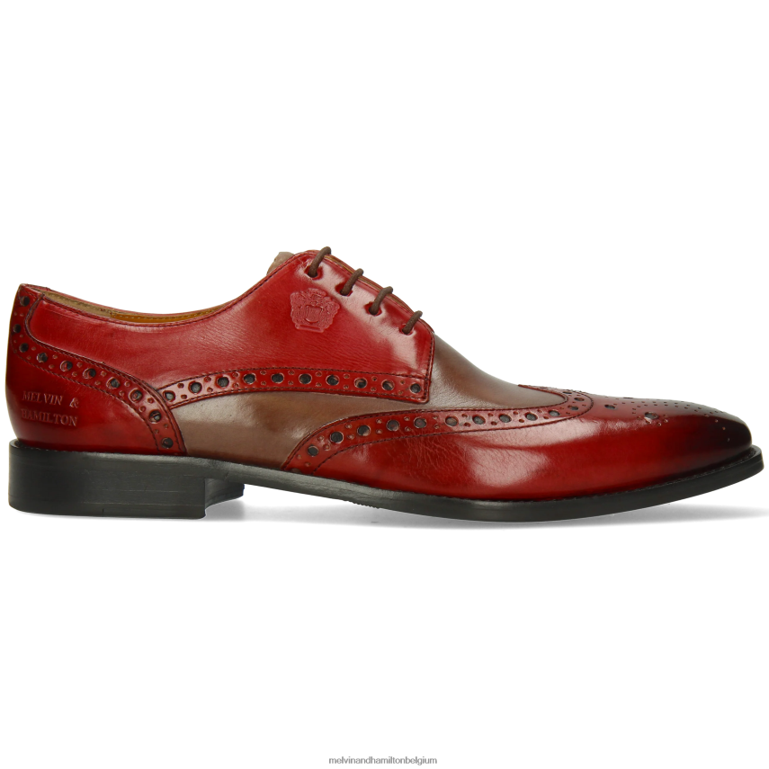 Melvin & Hamilton Derby-schoenen rood Heren Maarten 15 V488DN442