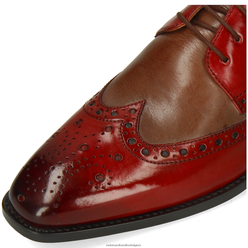 Melvin & Hamilton Derby-schoenen rood Heren Maarten 15 V488DN442