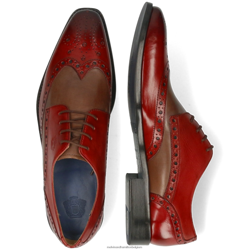 Melvin & Hamilton Derby-schoenen rood Heren Maarten 15 V488DN442
