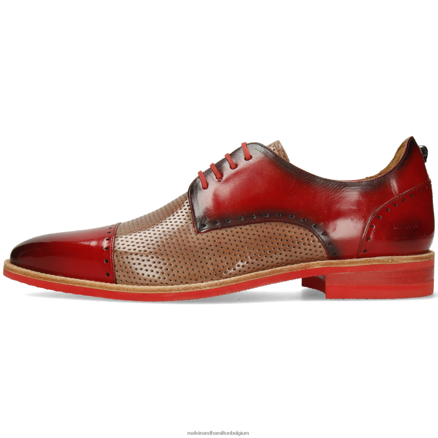 Melvin & Hamilton Derby-schoenen rood Heren dave 1 V488DN513