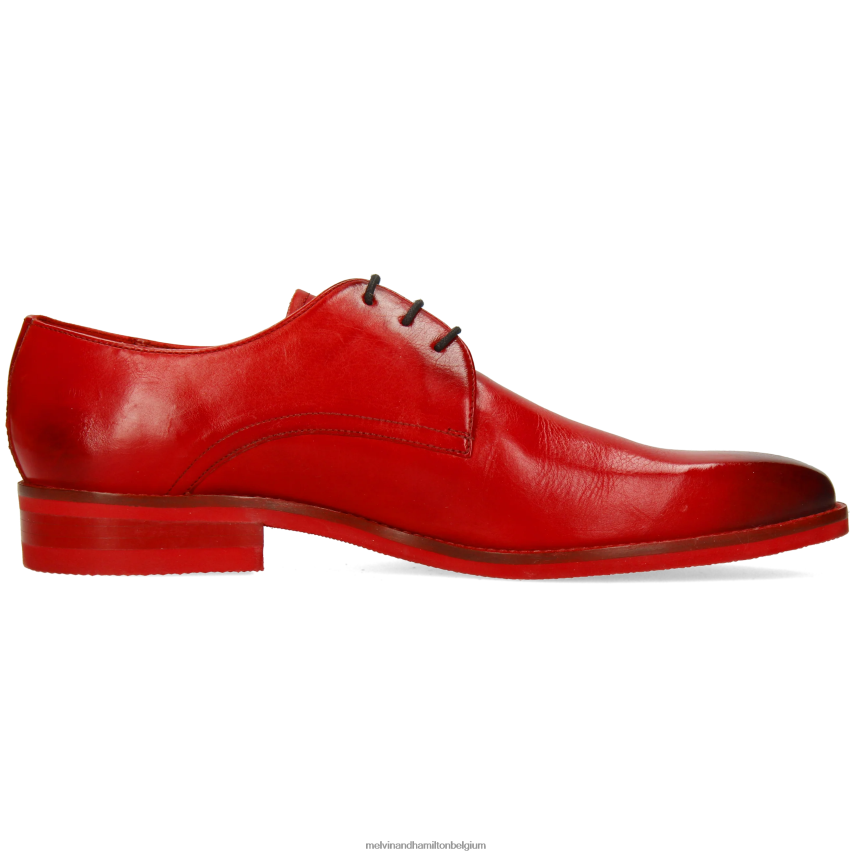 Melvin & Hamilton Derby-schoenen rood Heren lans 24 V488DN399