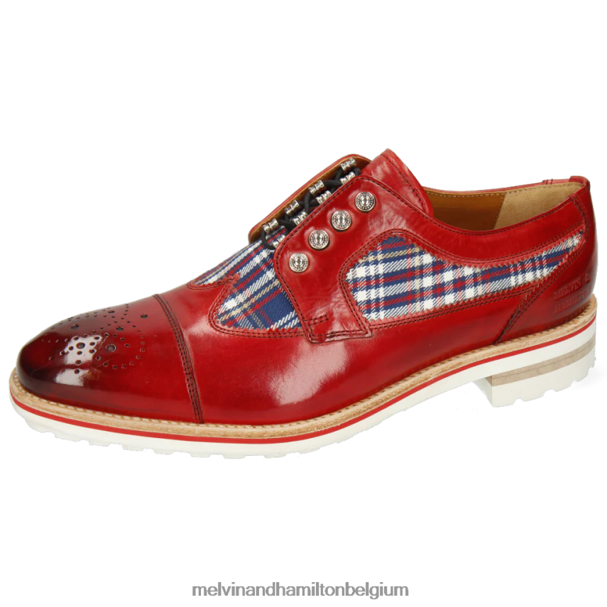 Melvin & Hamilton Derby-schoenen rood Heren tom 22 V488DN515