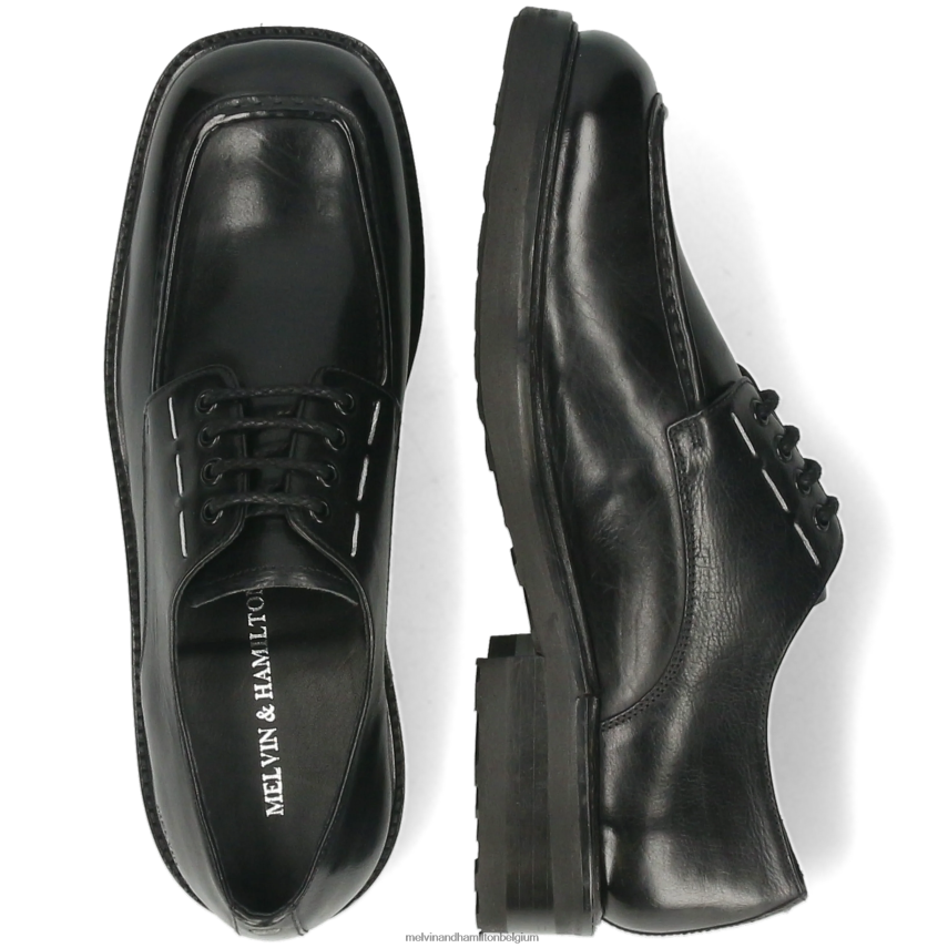 Melvin & Hamilton Derby-schoenen zwart Heren Clooney 6 V488DN425