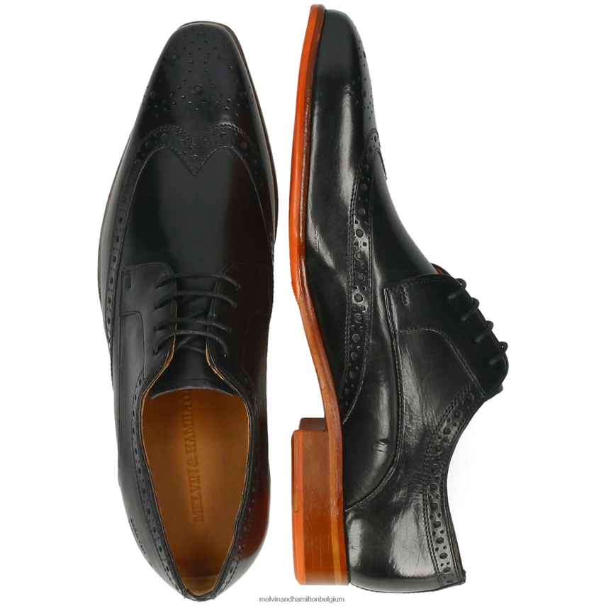 Melvin & Hamilton Derby-schoenen zwart Heren Lewis 3 V488DN471