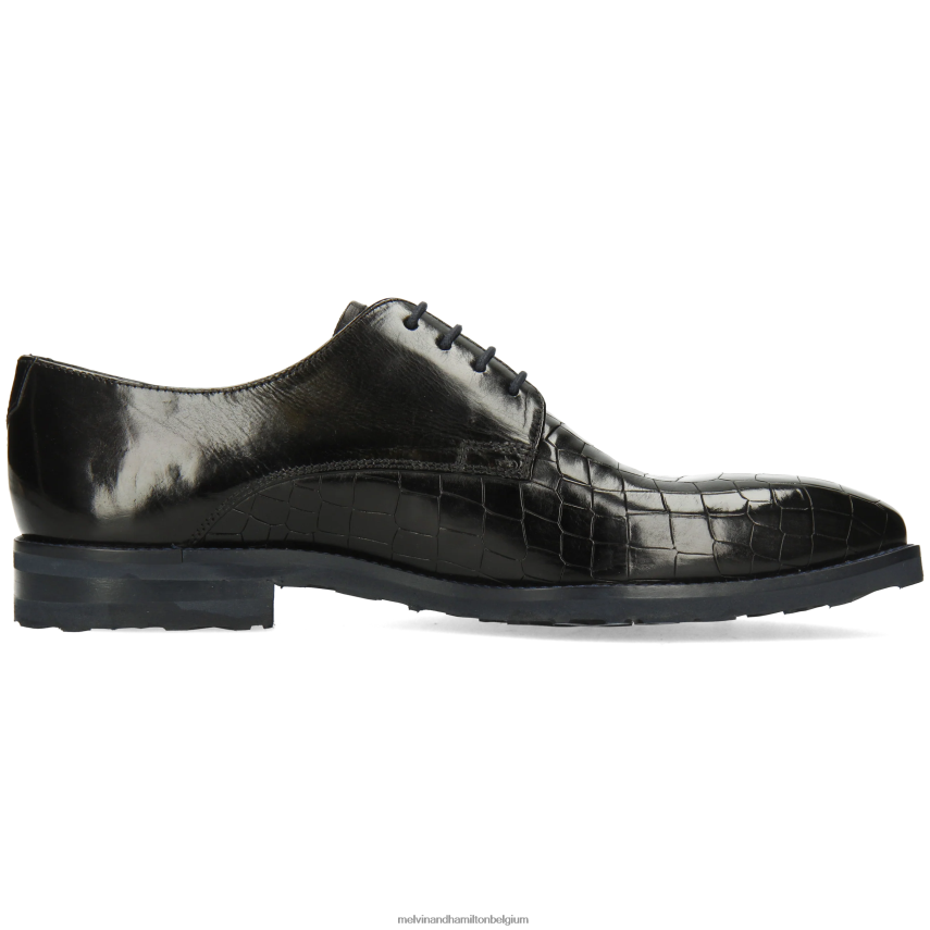 Melvin & Hamilton Derby-schoenen zwart Heren vlieg 1 V488DN377