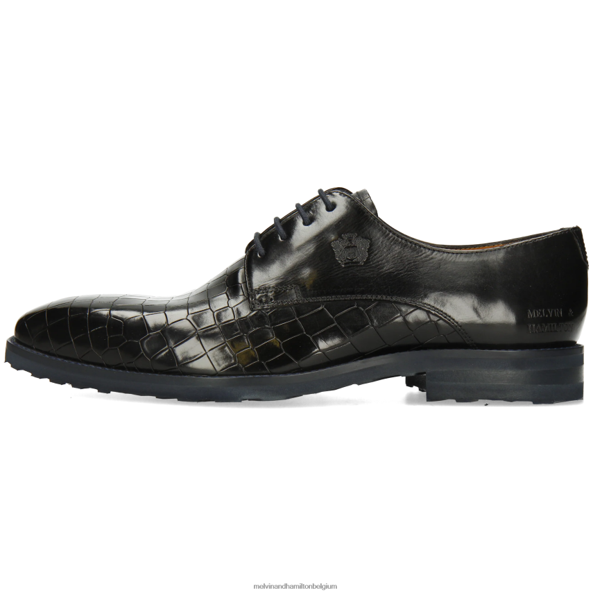 Melvin & Hamilton Derby-schoenen zwart Heren vlieg 1 V488DN377