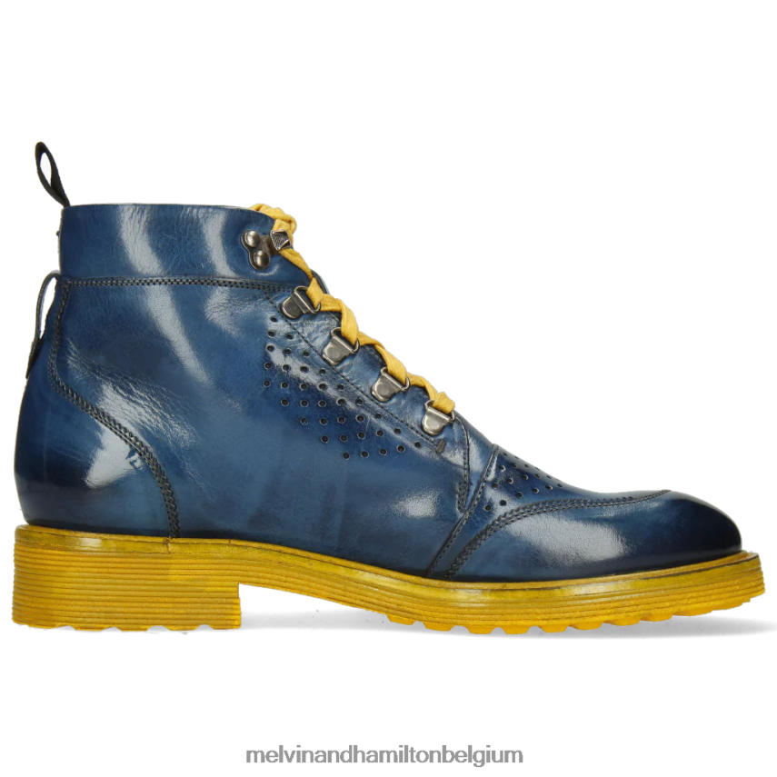 Melvin & Hamilton enkel laarzen blauw Heren Trevor 5 V488DN138