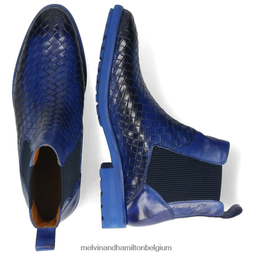Melvin & Hamilton enkel laarzen blauw Heren brad 9 V488DN128