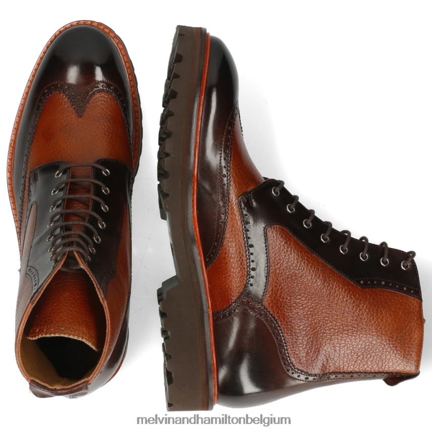Melvin & Hamilton enkel laarzen bruin Heren Mattheus 43 V488DN118