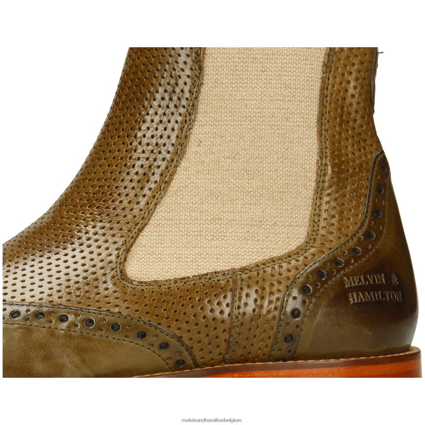 Melvin & Hamilton enkel laarzen khaki Heren Alex 9 V488DN48