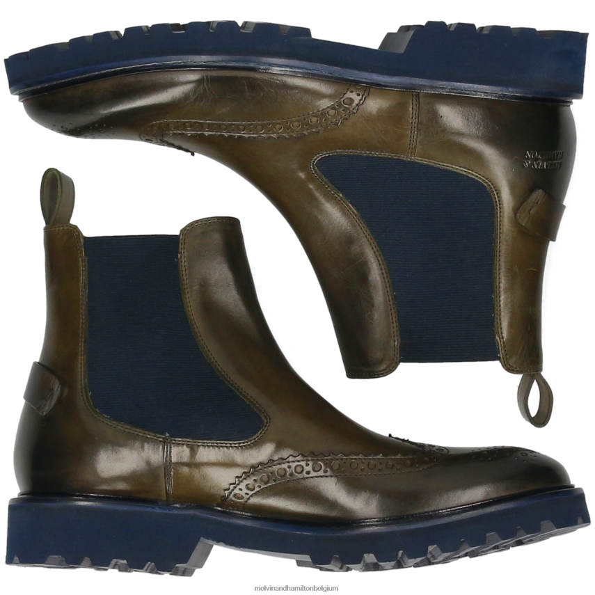Melvin & Hamilton enkel laarzen khaki Heren Mattheus 49 V488DN82