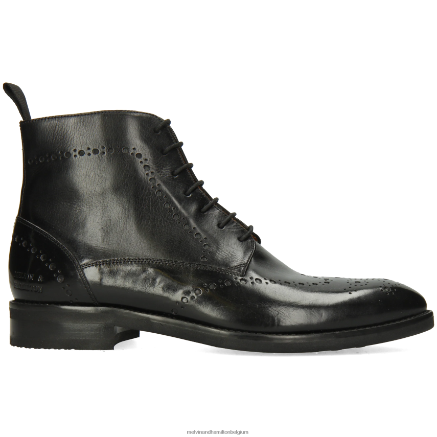 Melvin & Hamilton enkel laarzen zwart Heren Bobby 9 V488DN26