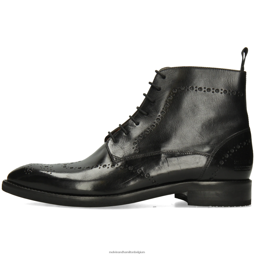 Melvin & Hamilton enkel laarzen zwart Heren Bobby 9 V488DN26