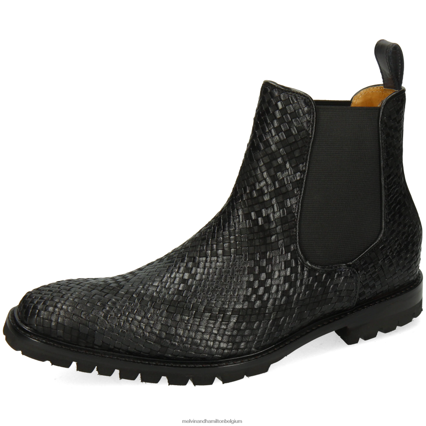 Melvin & Hamilton enkel laarzen zwart Heren Carlo 5 V488DN122