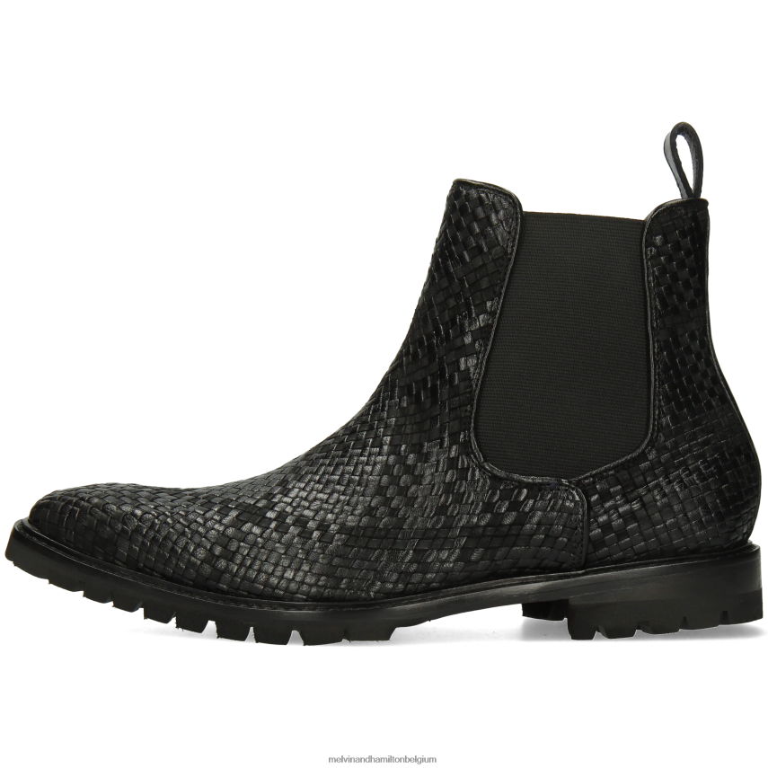 Melvin & Hamilton enkel laarzen zwart Heren Carlo 5 V488DN122