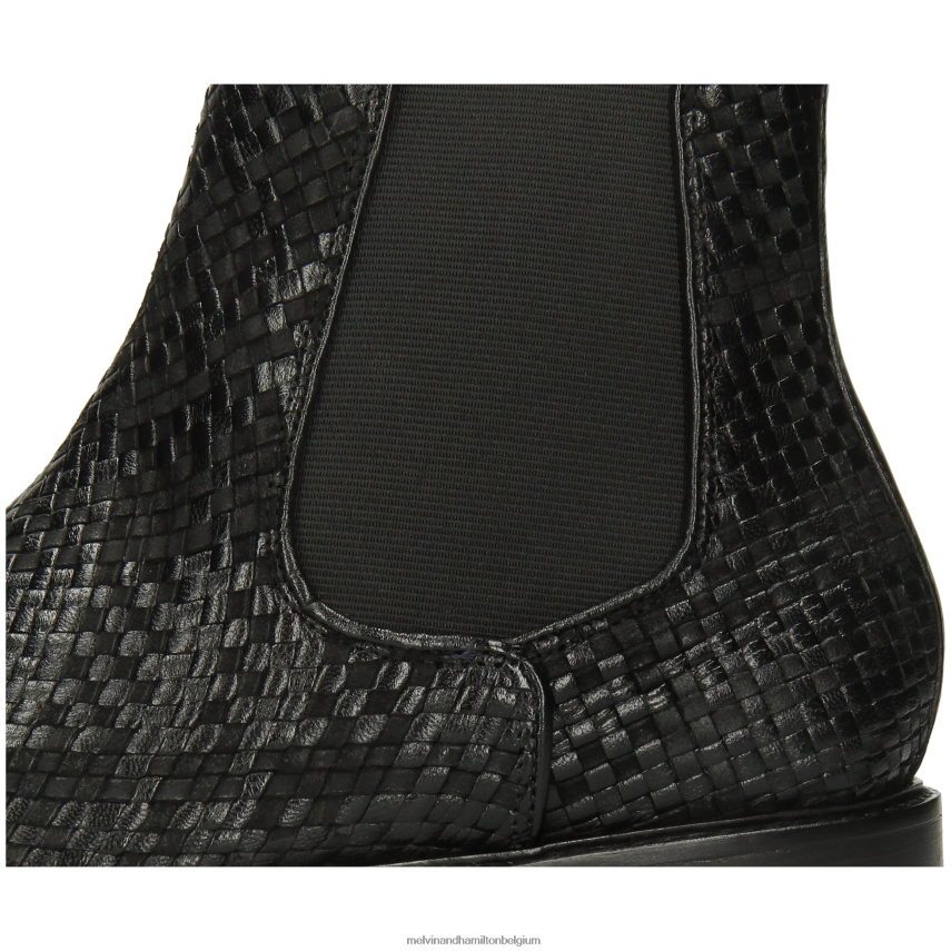 Melvin & Hamilton enkel laarzen zwart Heren Carlo 5 V488DN122