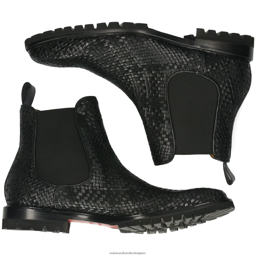 Melvin & Hamilton enkel laarzen zwart Heren Carlo 5 V488DN122