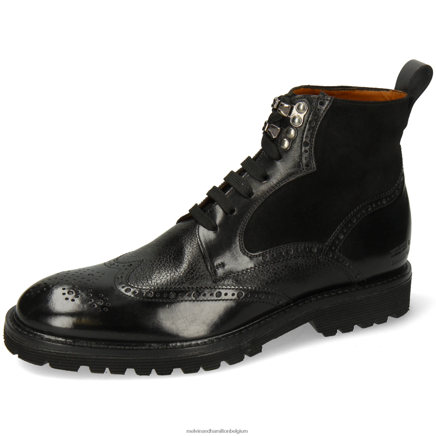 Melvin & Hamilton enkel laarzen zwart Heren Trevor 34 V488DN62