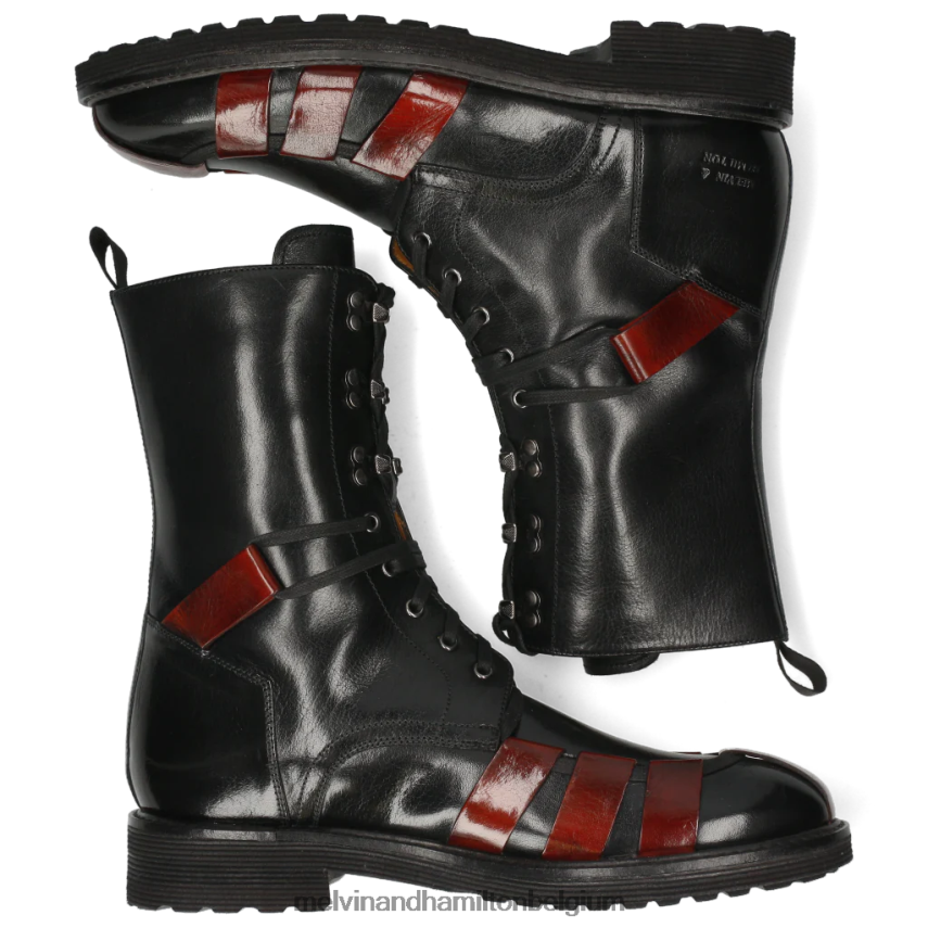 Melvin & Hamilton enkel laarzen zwart Heren Trevor 43 V488DN144