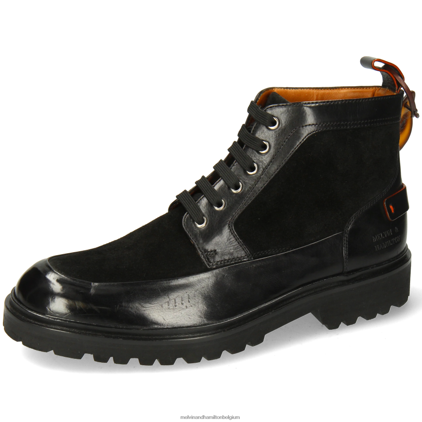 Melvin & Hamilton enkel laarzen zwart Heren doorboren 23 V488DN41