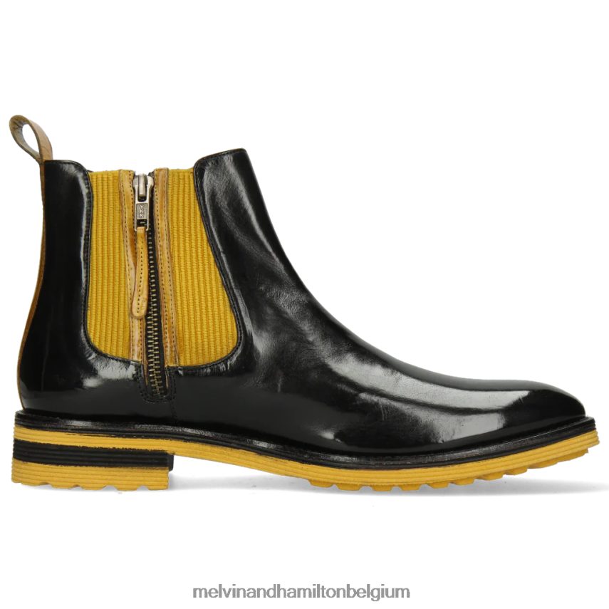 Melvin & Hamilton enkel laarzen zwart Heren draaikolk 25 V488DN134