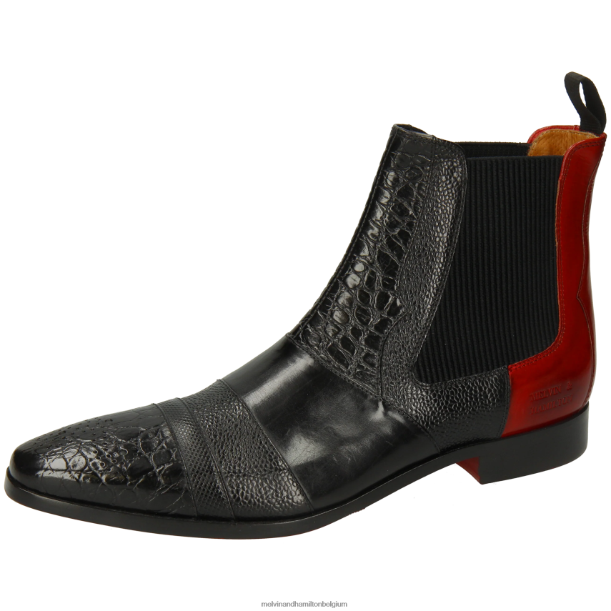 Melvin & Hamilton enkel laarzen zwart Heren elvis 12 V488DN11