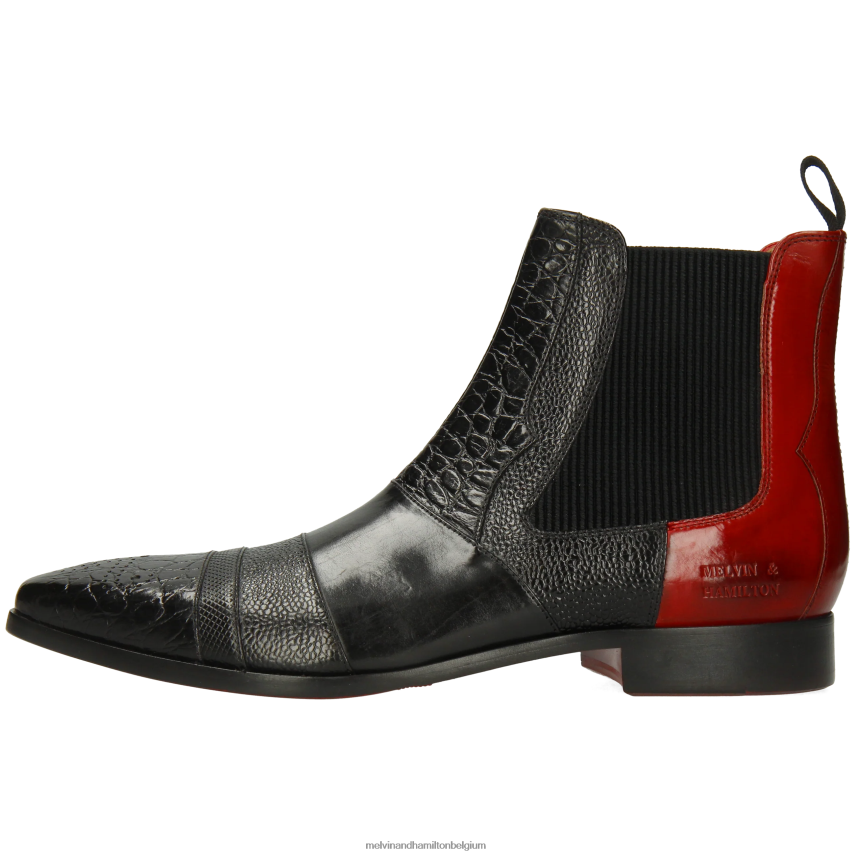 Melvin & Hamilton enkel laarzen zwart Heren elvis 12 V488DN11