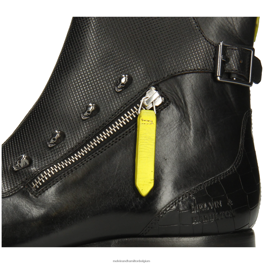 Melvin & Hamilton enkel laarzen zwart Heren elvis 25 V488DN1