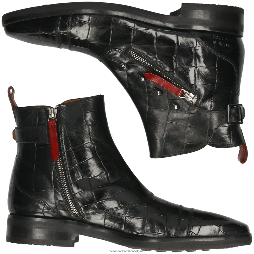 Melvin & Hamilton enkel laarzen zwart Heren elvis 25 V488DN84