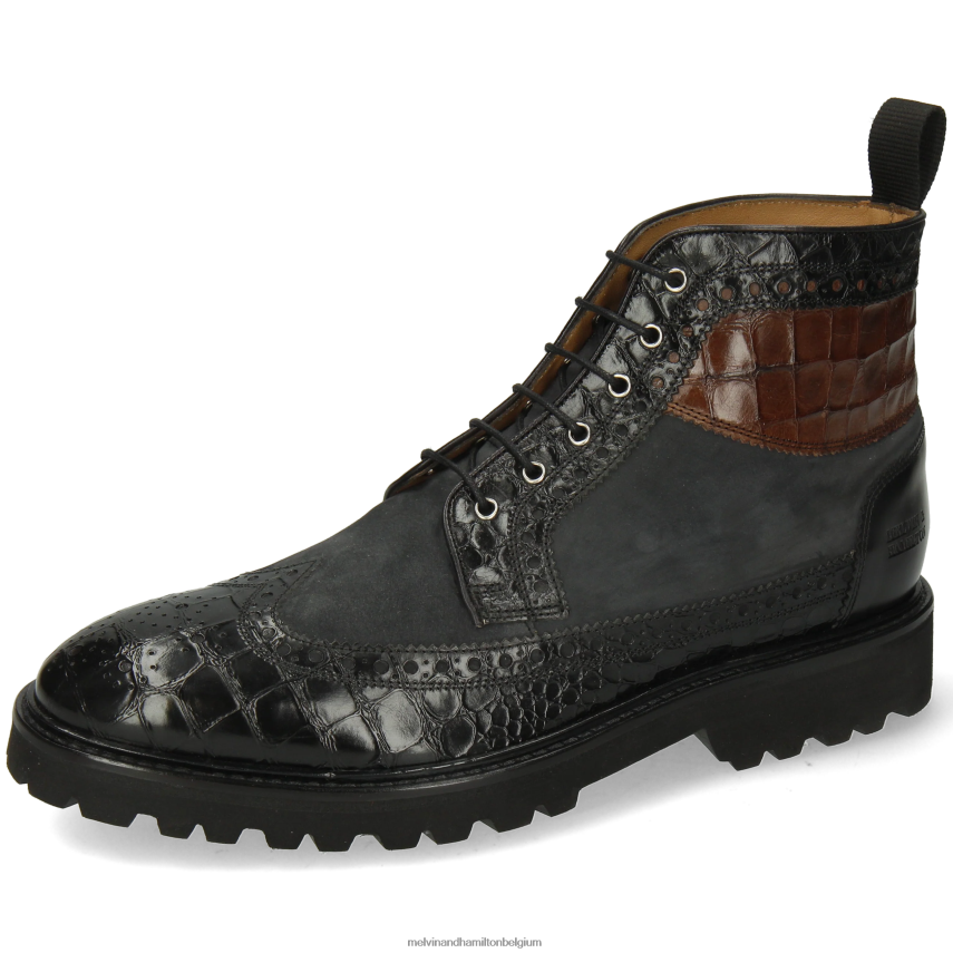 Melvin & Hamilton enkel laarzen zwart Heren mattheus 9 V488DN64