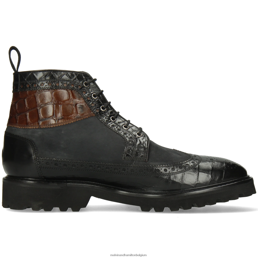 Melvin & Hamilton enkel laarzen zwart Heren mattheus 9 V488DN64