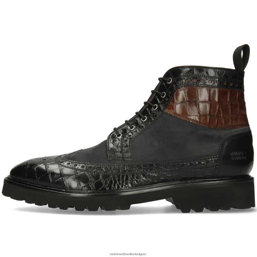 Melvin & Hamilton enkel laarzen zwart Heren mattheus 9 V488DN64
