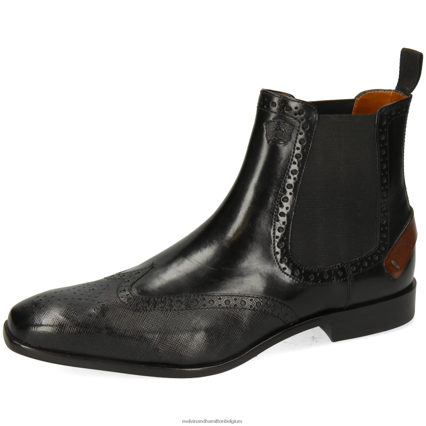 Melvin & Hamilton enkel laarzen zwart Heren obligatie 3 V488DN25