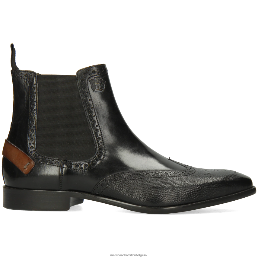Melvin & Hamilton enkel laarzen zwart Heren obligatie 3 V488DN25