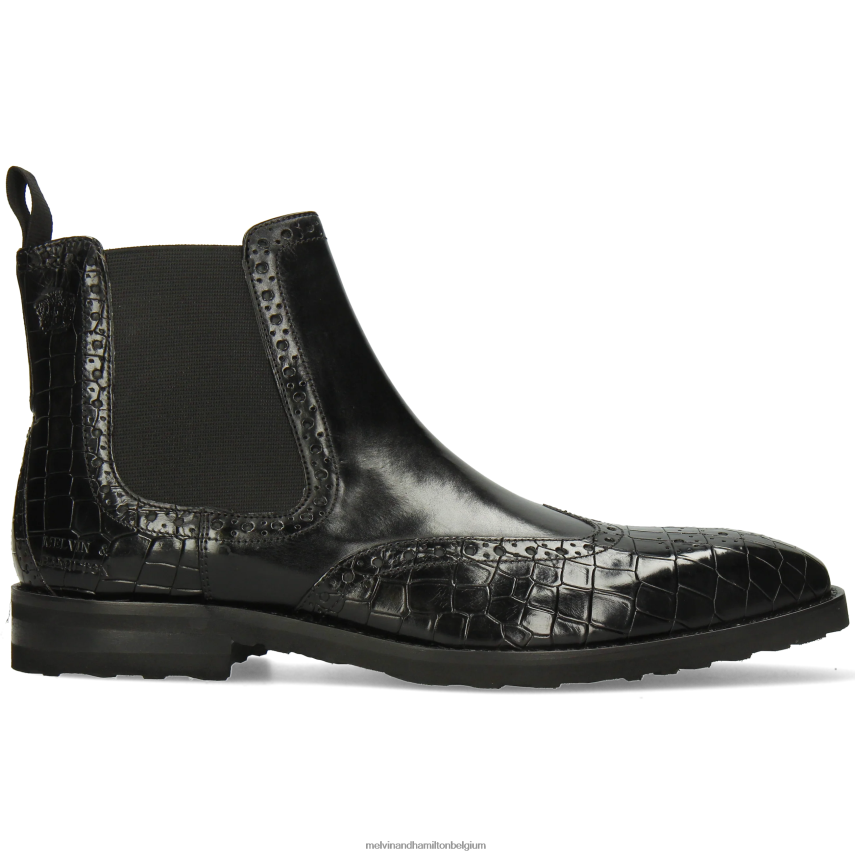 Melvin & Hamilton enkel laarzen zwart Heren vlieg 2 V488DN24