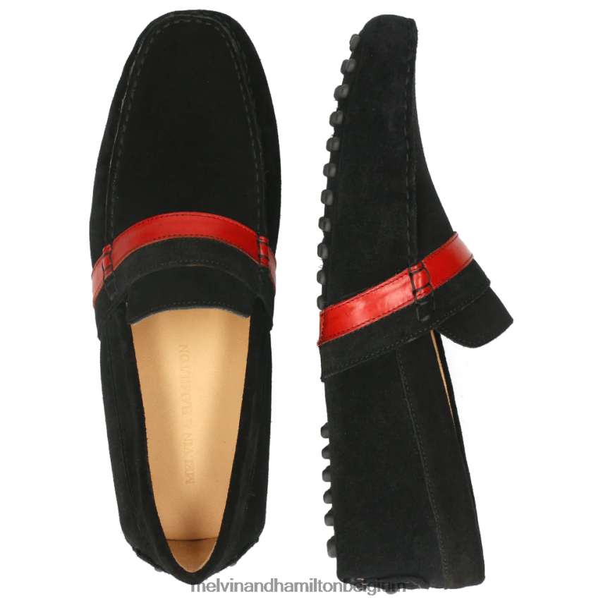 Melvin & Hamilton instappers zwart Heren Nelson 6 V488DN313