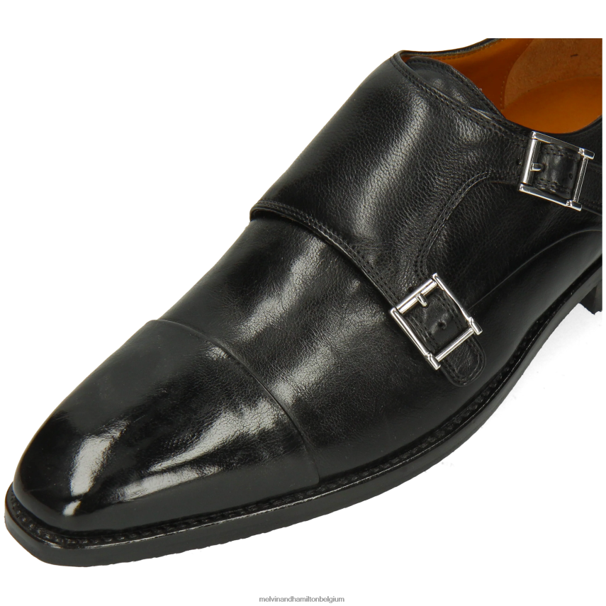 Melvin & Hamilton monnik schoenen zwart Heren Freddy 1 V488DN329
